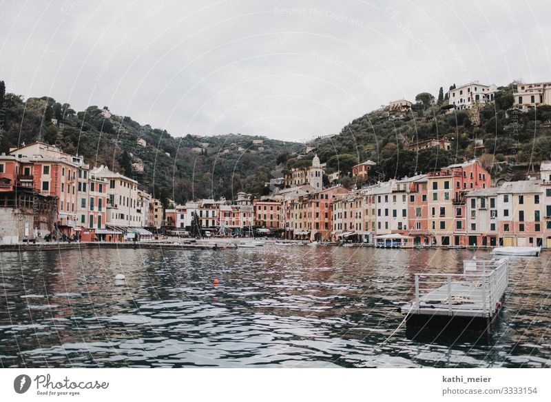 Portofino Italien authentisch außergewöhnlich historisch Hafen Haus mehrfarbig alt Altstadt Wasser Meer Ferien & Urlaub & Reisen Einsamkeit südländisch