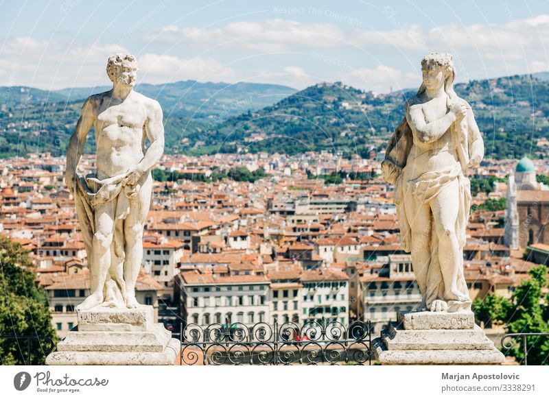 Panoramablick auf die Stadt Florenz, Italien Skulptur Architektur Landschaft Toskana Europa Skyline entdecken alt ästhetisch historisch einzigartig