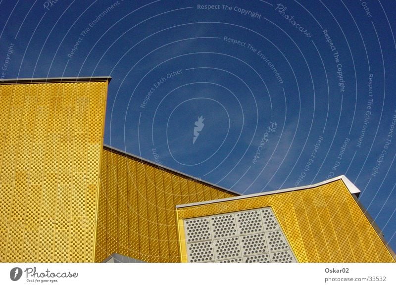 Philharmonie Berliner Philharmonie Gebäude Architektur Scharoun gold modern