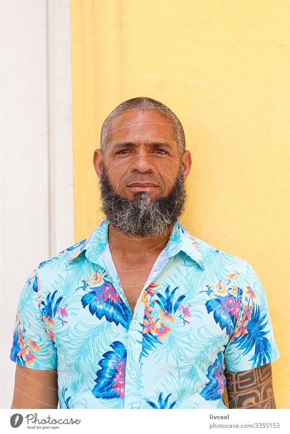 kubanische hipster III , havanna - kuba Lifestyle Glück Leben Insel Mensch maskulin Mann Erwachsene Männlicher Senior Haut Kopf Haare & Frisuren Gesicht Auge