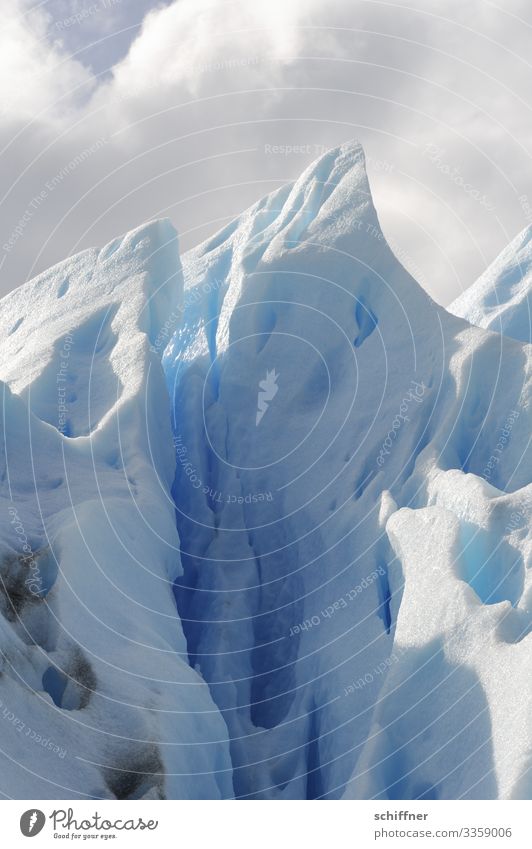 Eiszeit  Gletscher Perito Moreno eisige Gebilde Gletschereis Argentinien Patagonien Perito Moreno Gletscher blau weiß Schlucht