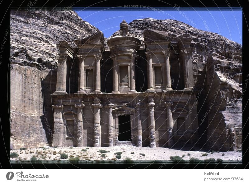 Petra Ed-deir Naher und Mittlerer Osten Jordanien Grab Arabien Architektur ed-Deir gottestempel Wüste ObodasIII