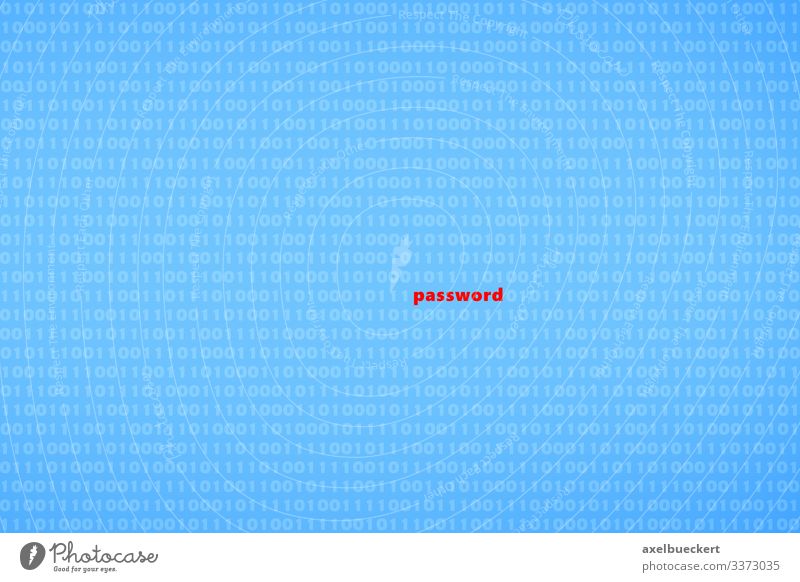 Passwort inmitten von Binärcode - Datendiebstahl Kennwort Cyberkriminalität hacking Passwortsicherheit Phishing Hacker Computer Software Technik & Technologie