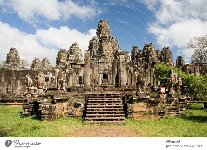Bayon-Tempel in Kambodscha Ferien & Urlaub & Reisen Tourismus Ausflug Abenteuer Kultur Asien Südostasien Ruine Gebäude Architektur Denkmal alt historisch