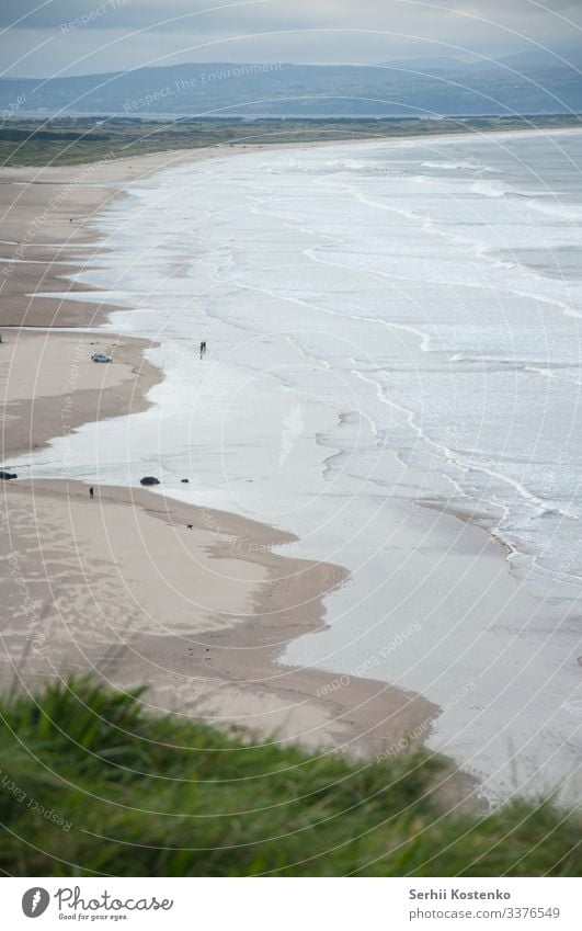 Strand von Northen Meer Meeresstrand Küste Wasser Ferien & Urlaub & Reisen Republik Irland Wellen Natur Landschaft Sand Farbfoto