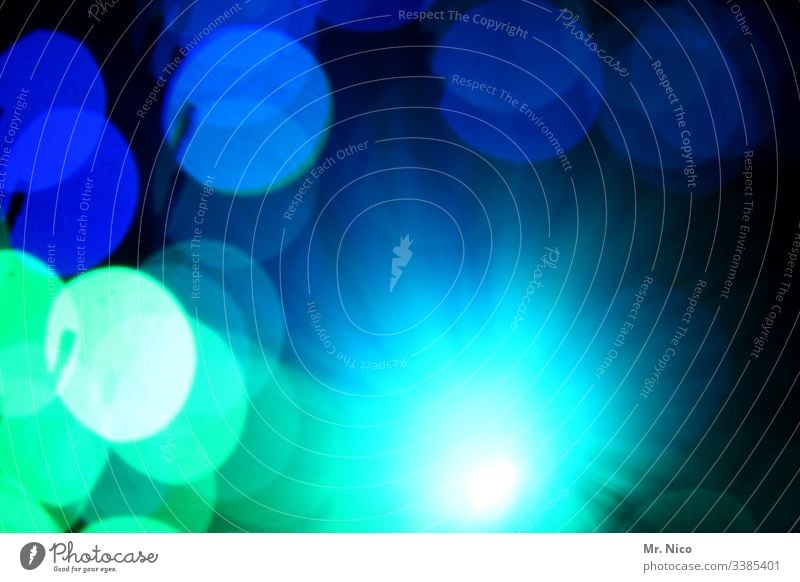 Blaulicht  - 2  - Explosion Feuerwerk Siebziger Jahre obskur blue leuchten Knall Licht Kunstwerk Punkte Sternenhimmel Farbklecks Glasfaser glänzend Streulicht