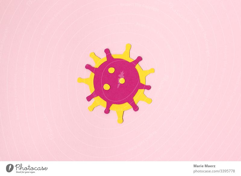 Coronavirus - Abstrakt Virus Medizin Grippe Impfung Forschung Gesundheit Krankheit Seuche Infektion Nahaufnahme Hintergrund neutral einzeln abstrakt