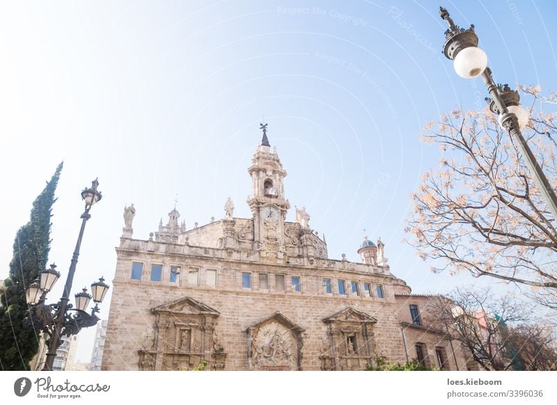 Kirche Esgelesia de Sant Joan del Mercat in Valencia, Spanien Architektur Gebäude katholisch Europa Außenseite Wahrzeichen alt Spanisch Tourismus Stadt urban