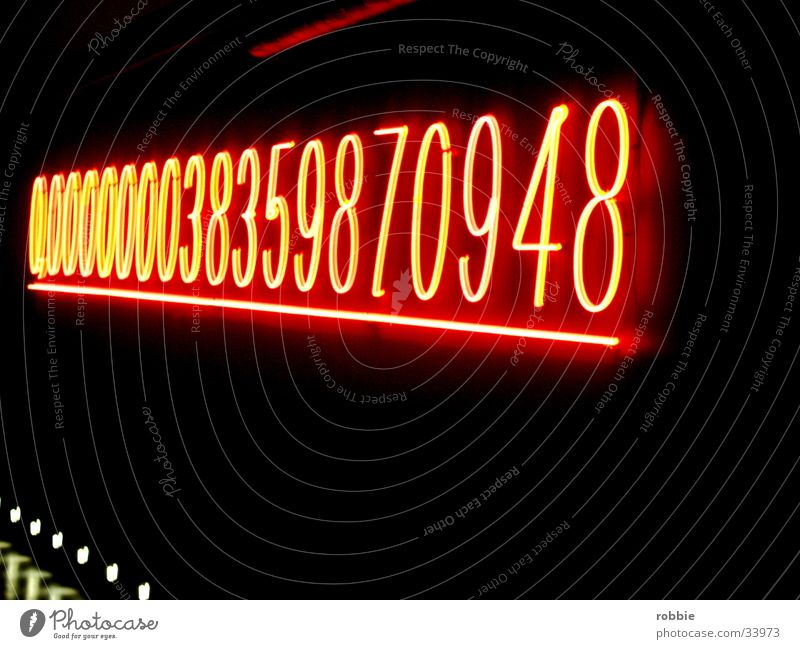 countdown dunkel Elektrisches Gerät Technik & Technologie Ziffern & Zahlen Lampe