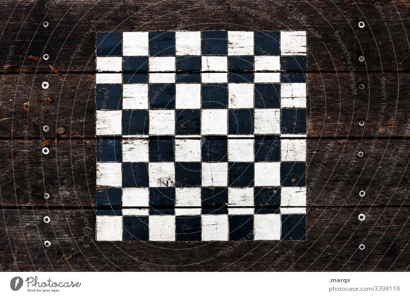 Outdoor-Schachbrett Muster Tisch schachspiel Holz Freizeit & Hobby Spielen Konzentration Denken Brettspiel Denksportaufgabe braun