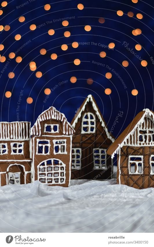 hier riechts doch nach...  | Weihnachten mit Lebkuchenhäusern Fassade Weihnachtbäckerei backen Stadt Dorf selbstgebacken Plätzchen Kekse Advent Adventszeit