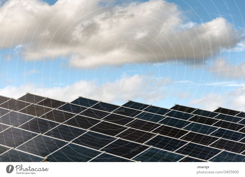 Solaranlage Solarzelle Sonnenenergie Energiewirtschaft High-Tech Zukunft Umwelt Wissenschaften Erneuerbare Energie Fortschritt Strukturen & Formen Umweltschutz