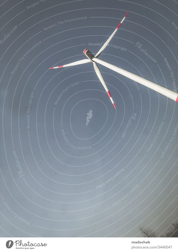 Windrad erneuerbare Energie Strom Windkraftanlage Erneuerbare Energie Energiewirtschaft Umwelt Umweltschutz ökologisch umweltfreundlich Technik & Technologie