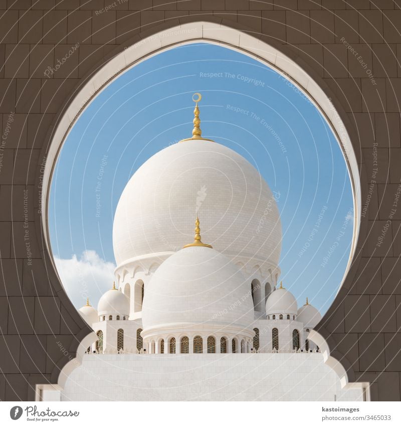 Sheikh Zayed Grand Mosque, Abu Dhabi, Vereinigte Arabische Emirate. Moschee scheich zayed moschee uae Islam Murmel Naher Osten Fenster Architektur