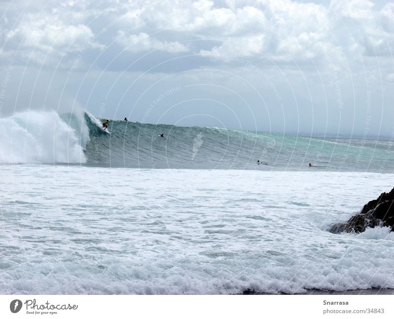 Drop In; location Padang Padang 2003 Surfen Wellen Bali Indonesien Geschwindigkeit extrem Extremsport Adrenalien