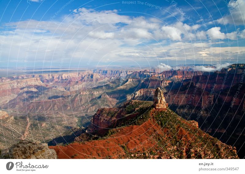 Mount Hayden Ferien & Urlaub & Reisen Tourismus Abenteuer Ferne Freiheit Umwelt Natur Landschaft Himmel Wolken Klima Klimawandel Wetter Schönes Wetter Schlucht