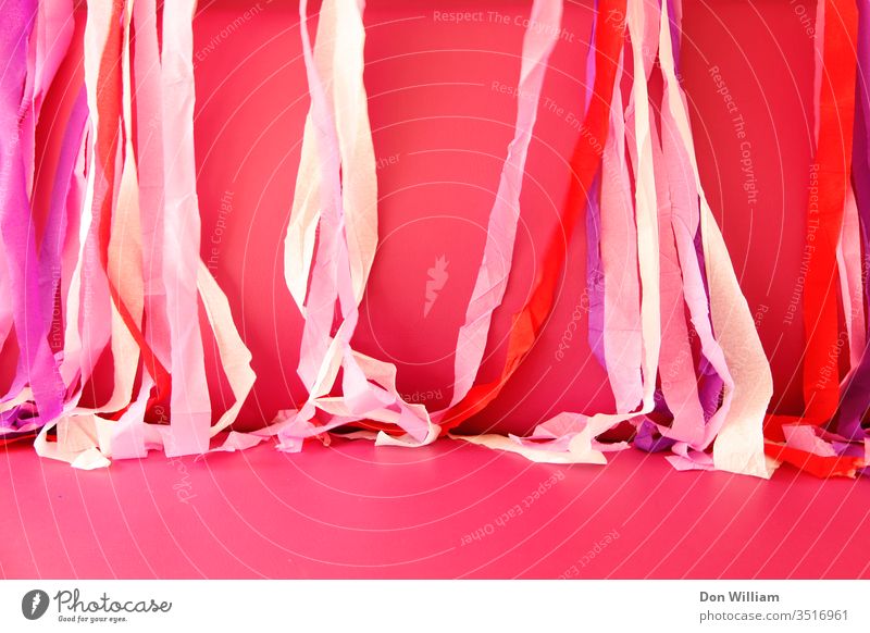 Rosa Party-Dekoration rosa Dekoration & Verzierung Hintergrund farbenfroh Requisiten Ästhetik abstrakt Farbe hell Feste & Feiern rosa Hintergrund Farbfoto
