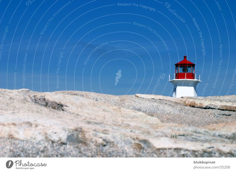 Peggy’s Cove Lighthouse 2 Leuchtturm Meer Ostküste Architektur Nova Scotia Felsen Sonne Himmel