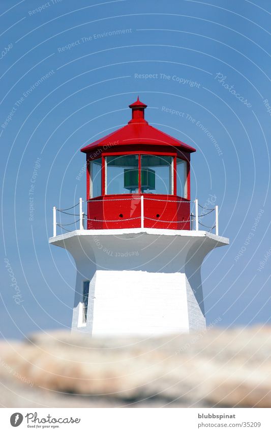 Peggy’s Cove Lighthouse Leuchtturm Kanada Ostküste Architektur Sonne Himmel Nova Scotia