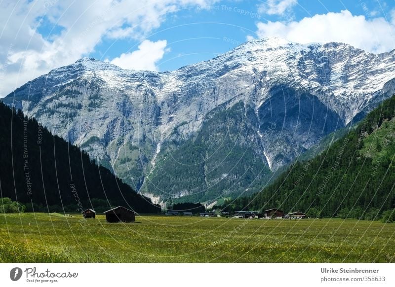 Eingebettet / AST 6 Inntal Ferien & Urlaub & Reisen Tourismus Berge u. Gebirge wandern Österreich Umwelt Natur Landschaft Pflanze Himmel Wolken Sommer
