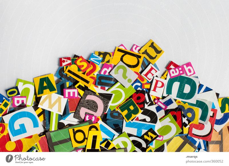 Kauderwelsch Design Werbebranche Zeichen Schriftzeichen chaotisch Kreativität modern Fragen Fremdsprache Sprache Text Typographie Wort Antwort Verständigung