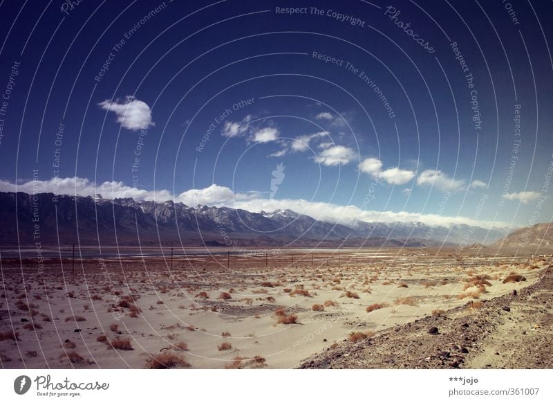 alcalic. Landschaft Berge u. Gebirge Gipfel Schneebedeckte Gipfel heiß Sierra Nevada owens lake Kalifornien Wüste Salzsee Death Valley National Park trocken
