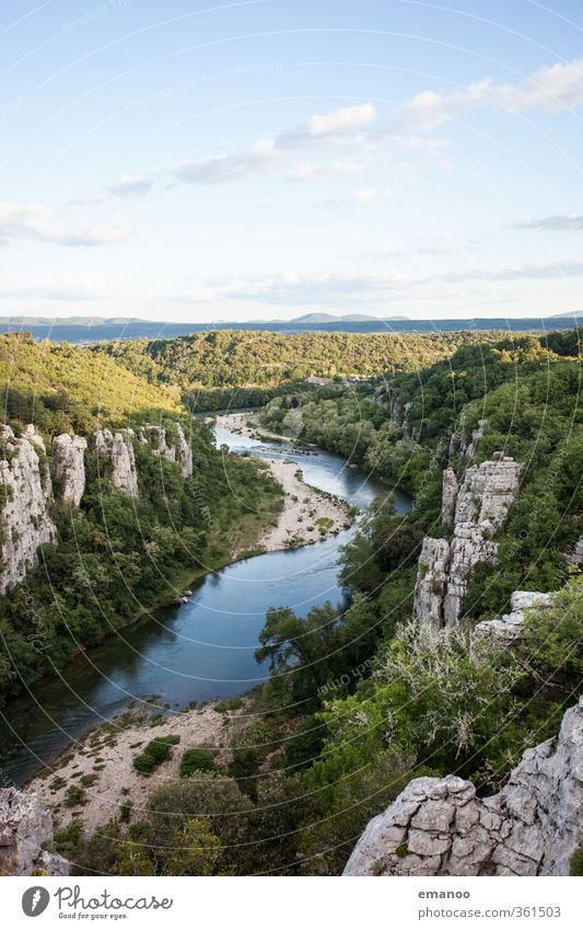 le chassezac Ferien & Urlaub & Reisen Tourismus Ausflug Abenteuer Sommer Sommerurlaub wandern Natur Landschaft Wasser Himmel Klima Wetter Wald Hügel Schlucht