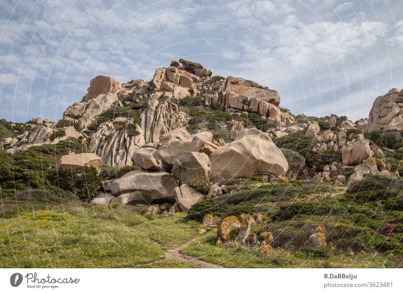 Capo Testa –Sardinien - bizarr geformt beeindruckende Granitfelsen im Valle di Luna. Das Paradies für die 68er….. Felsen Reisefotografie 68er generation Hippie