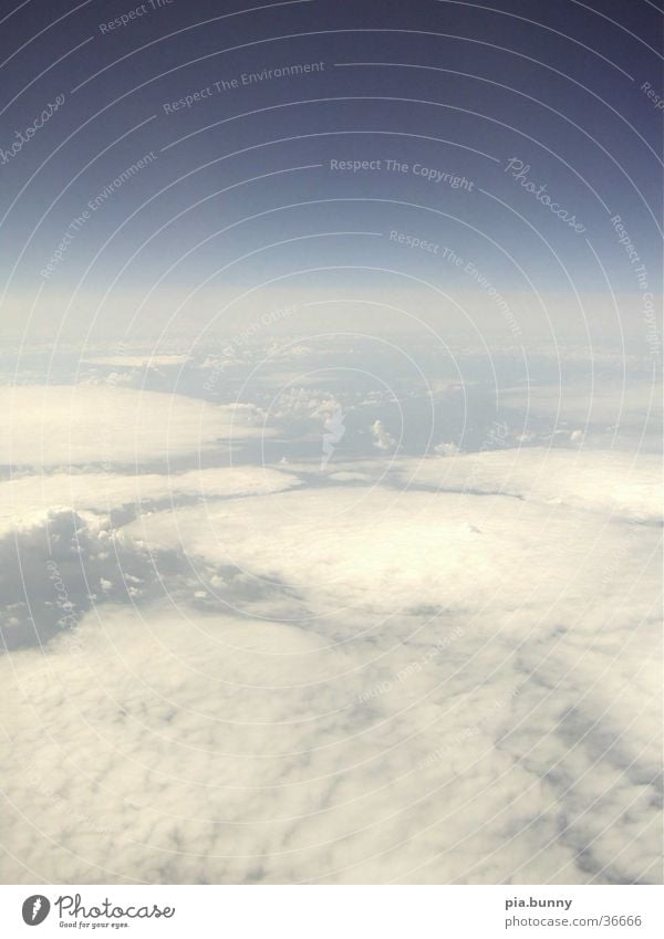 wolken ausm Flugzeug Wolken Luft Natur