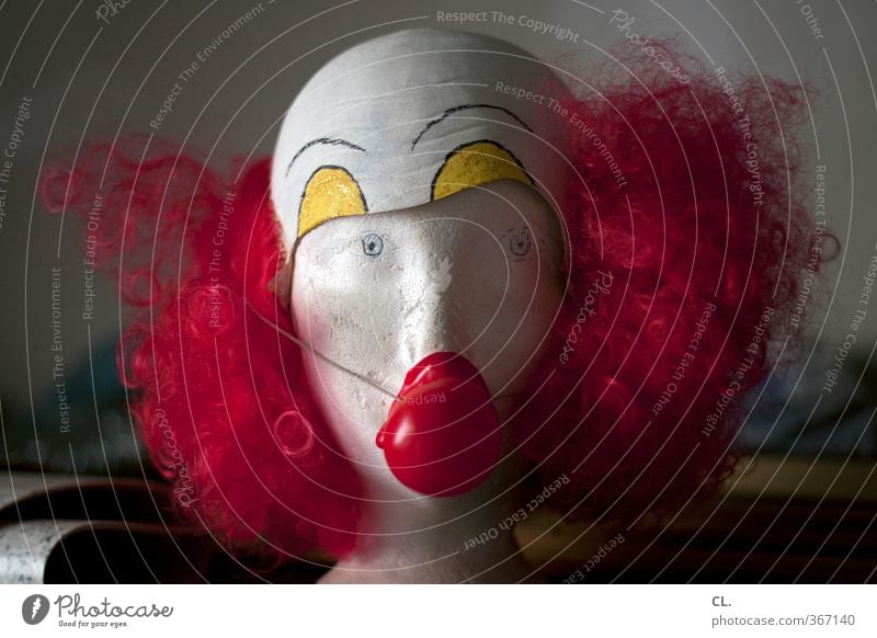 clown Feste & Feiern Karneval Fröhlichkeit lustig rot Freude Lebensfreude Vorfreude Begeisterung Euphorie Neugier bizarr Erholung Erwartung Pause skurril