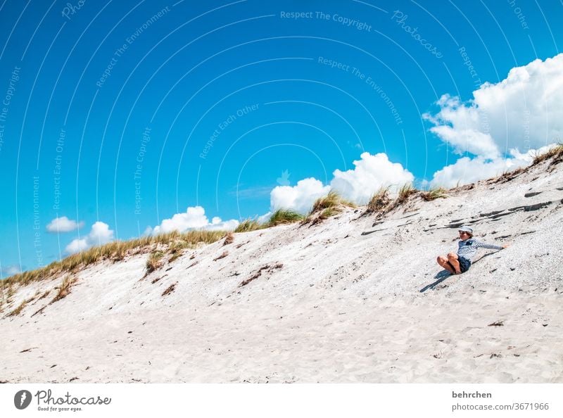 der himmel auf erden Strand Meer Düne Darß Ostsee Außenaufnahme Himmel Wolken Natur Landschaft Küste Farbfoto Ferien & Urlaub & Reisen Kindheit Spaß haben