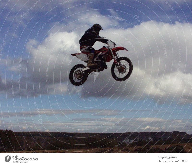 Motorcross Motorrad Extremsport Sport Rennsport fliegen