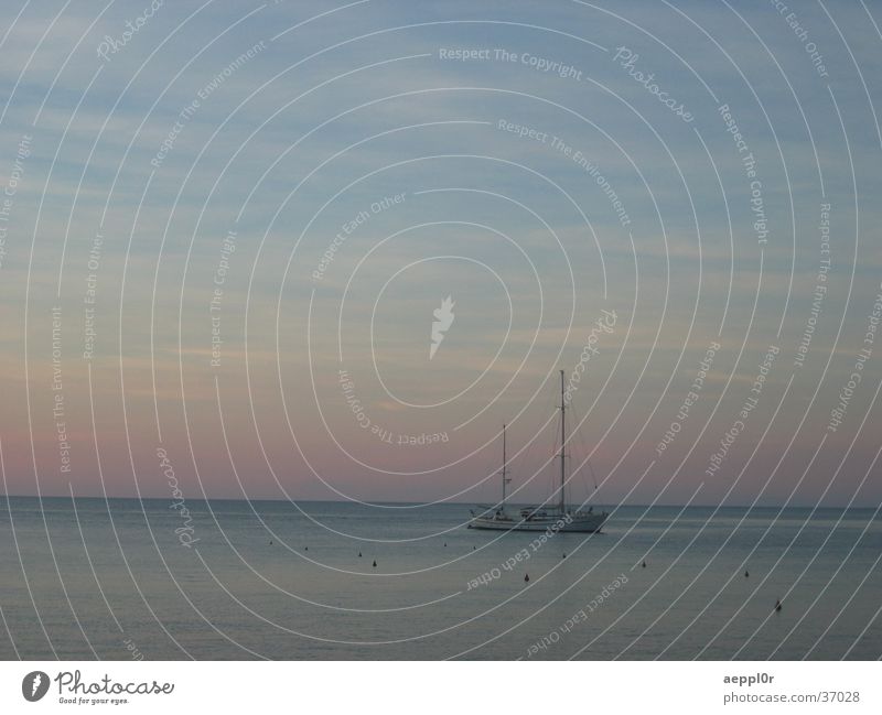 giglio sunset Sonnenuntergang Segelboot Isola del Giglio Italien Sommer Europa Mittelmeer