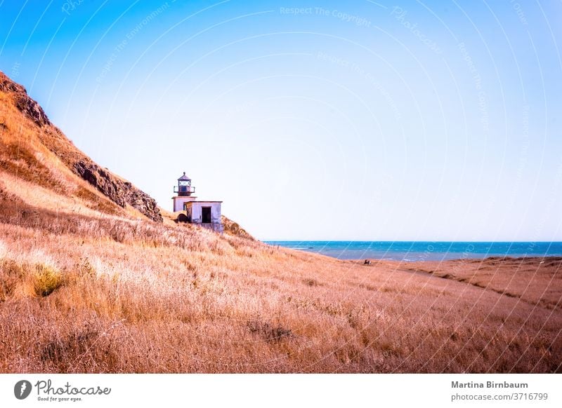 Der verlassene Leuchtturm von Punta Gorda an der verlorenen Küste, Kalifornien USA punta verirrt Haus Pazifik Landschaft reisen Strand Licht Meer blau Wasser
