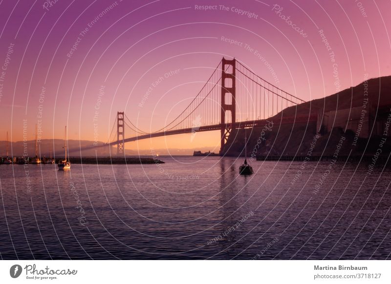 Die berühmte Golden Gate Bridge in San Francisco , vom Point Cavallo aus gesehen Brücke pazifik Kalifornien golden san francisco cavallo Punkt Kavallo-Punkt