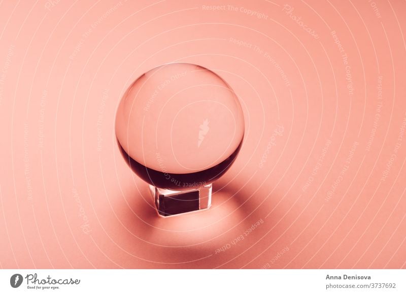 Klare Kristallkugel Kristalle Licht Ball Zauberei u. Magie Globus Zukunft magisch Kugel übersichtlich Glas Feiertag Vermögen aussagekräftig glänzend Vorhersage