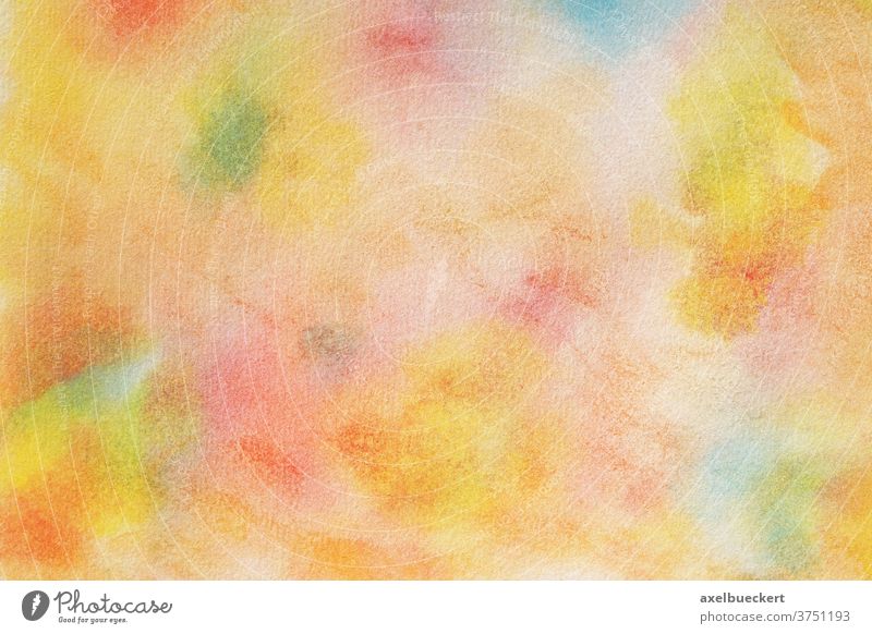 handgemalter bunter Aquarell Hintergrund mit Papiertextur Wasserfarbe abstrakt farbenfroh mehrfarbig Textur handbemalt Kunst Farbe Design Muster künstlerisch