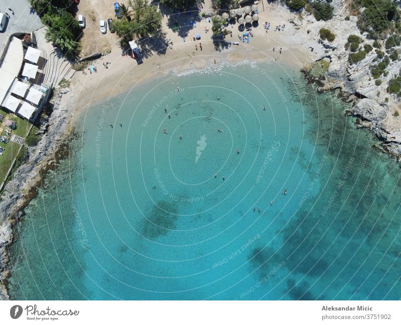Strand von Loutraki auf Kreta, Griechenland schön blau Küste kreta griechenland Feiertag Landschaft Natur MEER Himmel Sommer Tourismus reisen Urlaub Wasser