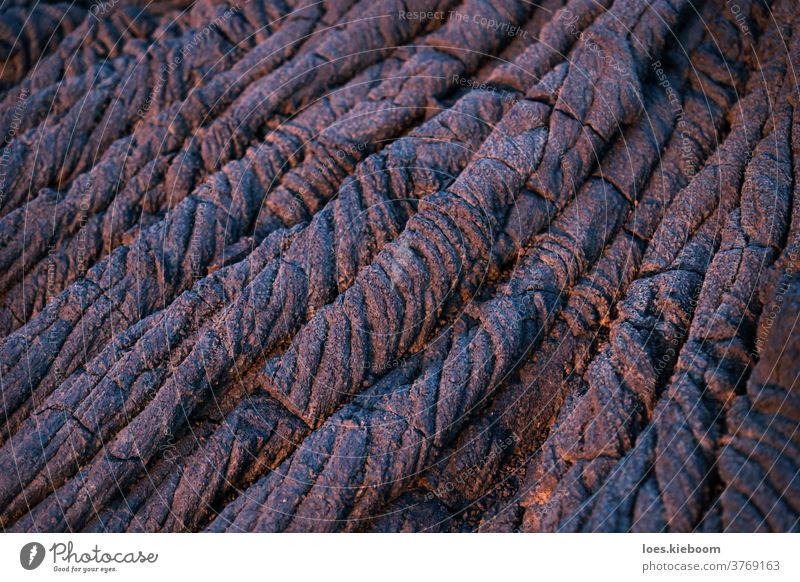 Lavastrangformation rot und blau in Nahaufnahme, El Hierro, Kanarische Inseln, Spanien abstrakt Hintergrund braun kanarische inseln Land Ausflugsziel elhierro