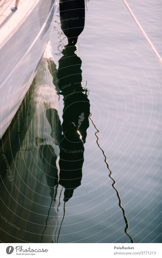 #A# Im Hafen Sind Die Wellen Am Kleinsten Wasser Wasseroberfläche Bootsfahrt bootfahren bootstour Reflexion & Spiegelung Farbfoto Außenaufnahme Wasserfahrzeug