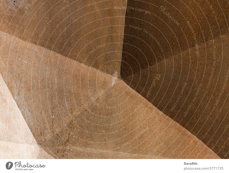 altes raues Metall abstrakte Oberfläche Nahaufnahme abstrakter Hintergrund Abstraktion Architektur beige blanko braun Farbe dunkel Dekor Dekoration & Verzierung