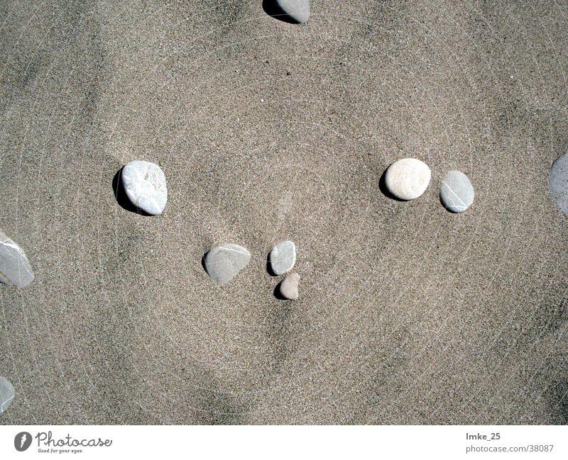 Steine im Sand Türkei Kies Hintergrundbild Strand Meer Stranddüne