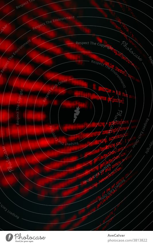 Hintergrund eines Codes in Rot über Schwarz geschrieben Information Java Computer Bildpunkt Brief Bezugspunkt Netz Symbol Monitor Entwicklung Anzeige