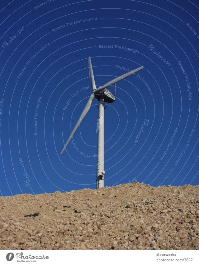 Windrad Elektrisches Gerät Technik & Technologie Natur blau Himmel
