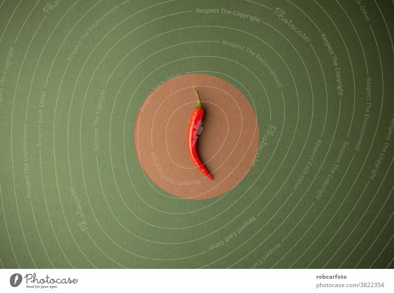 rote Chilischote auf grünem und braunem Hintergrund Pflanze Paprika Lebensmittel Würzig Bestandteil organisch Essen zubereiten reif Gemüse heiß mexikanisch