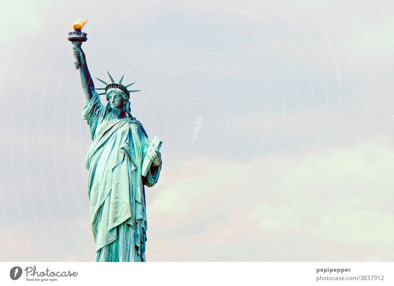 Freiheitsstatue, New York USA Amerika New York City Wahrzeichen Sehenswürdigkeit Denkmal Sightseeing Ferien & Urlaub & Reisen Städtereise Tourismus