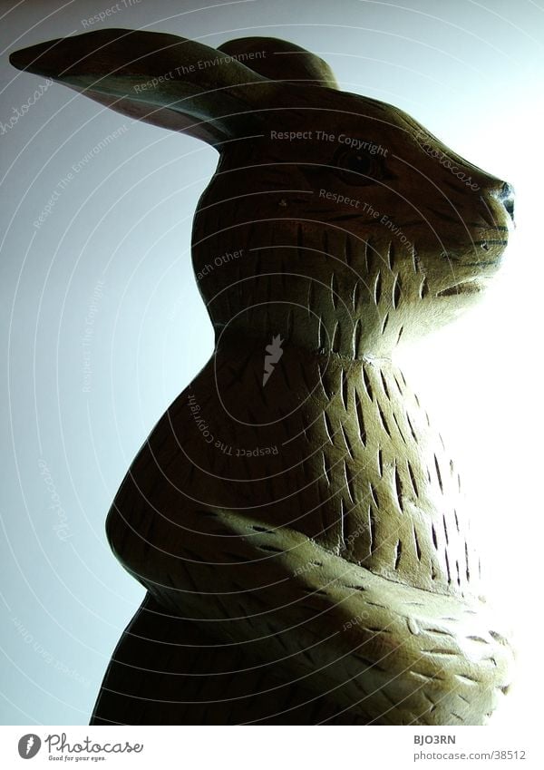 Osterhase mal anders #1 Hase & Kaninchen Statue Löffel Krimskrams Kitsch Ohr Nase Schatten