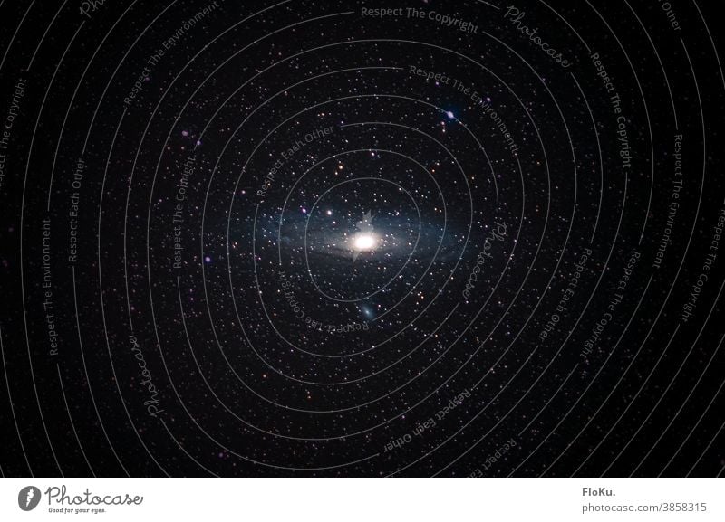 Andromeda Galaxy Astronomie Weltall Sterne Nacht Nachthimmel Himmel Außenaufnahme Sternenhimmel Unendlichkeit Galaxie sternenklar Sternbild Andromedagalaxie