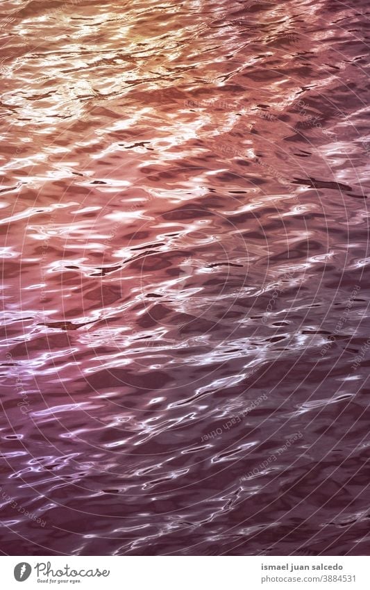 auf dem Wasser reflektiertes Sonnenlicht MEER Meer Reflexion & Spiegelung Licht hell liquide mehrfarbig farbenfroh Farben abstrakt texturiert Hintergrund Muster