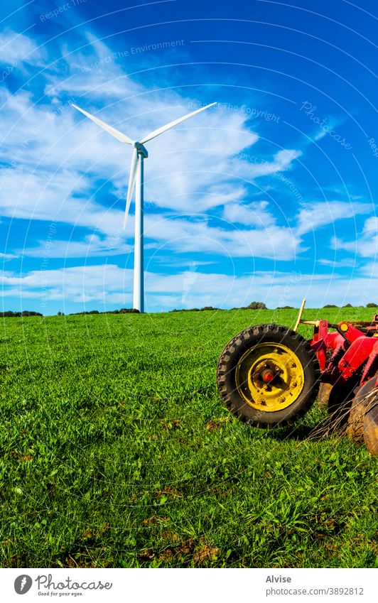 Mensch und Natur Kraft Elektrizität Turbine Umwelt Technik & Technologie alternativ Energie Windmühle Erzeuger regenerativ Industrie elektrisch umgebungsbedingt